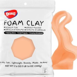 BOHS Air Dry Foam Clay - Peach 500g